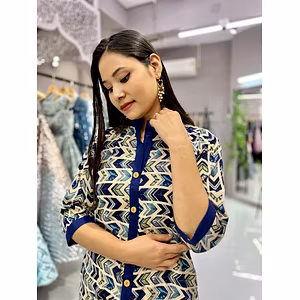 Designer Zigzag Kurti Pant(Full Stitch)