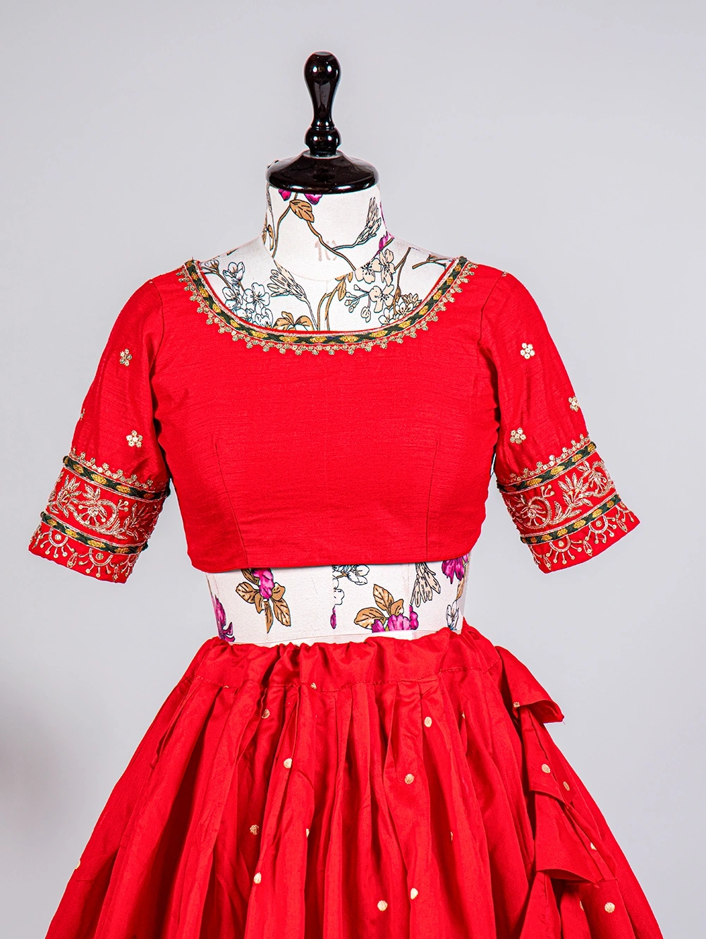 Red Paithani Lehenga choli-NNK117