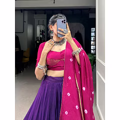 Pure Chanderi Lehenga