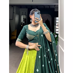 Pure Chanderi Lehenga