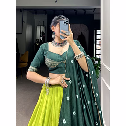 Pure Chanderi Lehenga