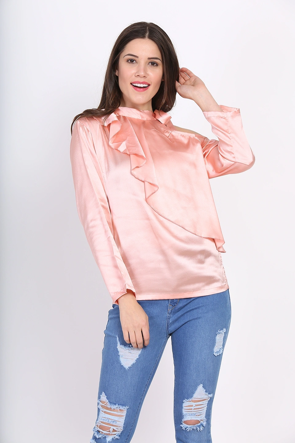 Glamorous Top-Peach-38 (M)-1