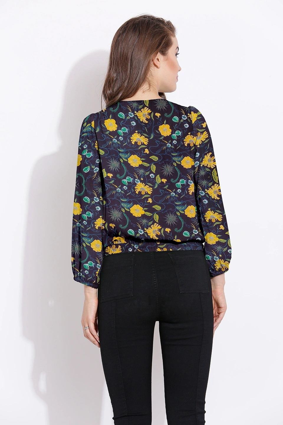 Overlap Shrug Top-Yellow-38 (M)-1