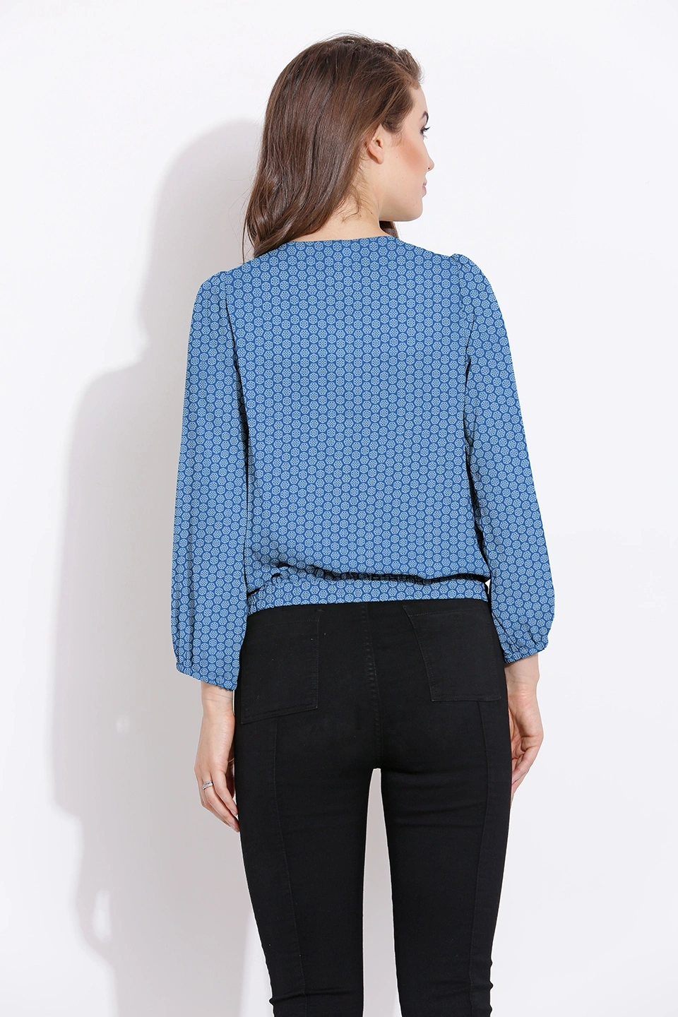 Overlap Shrug Top-Sky Blue-38 (M)-1