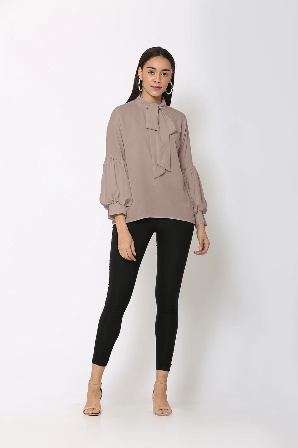 Puff Sleeve Top-Top1046