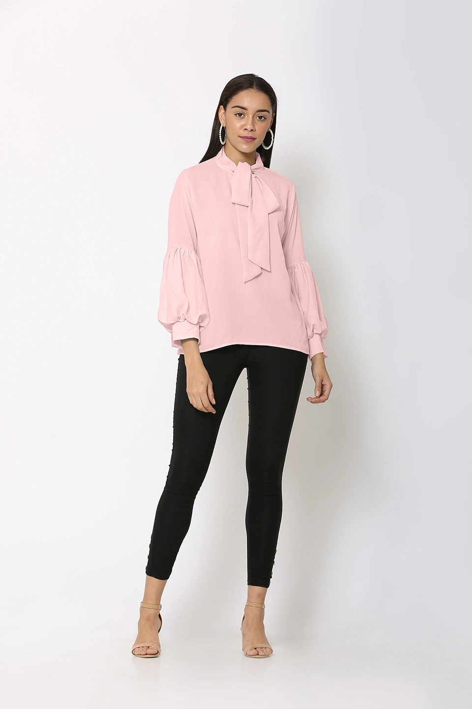 Puff Sleeve Top-Top1058