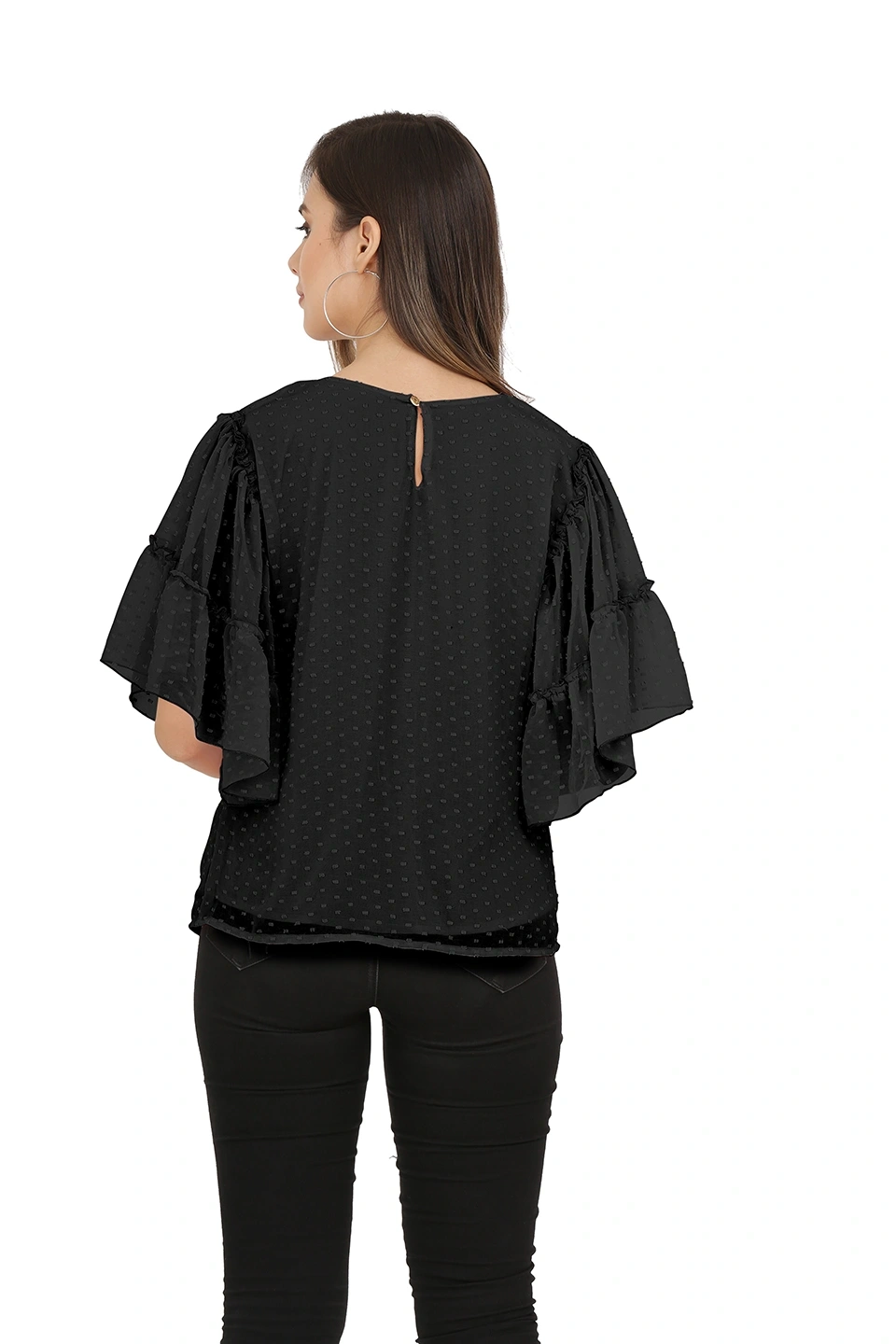 Swiss Sleeve Top-38 (M)-Black-3