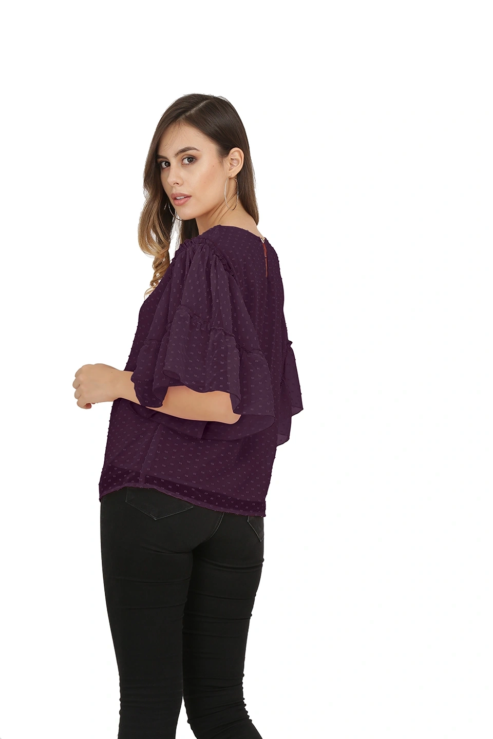 Swiss Sleeve Top-38 (M)-Wine-3