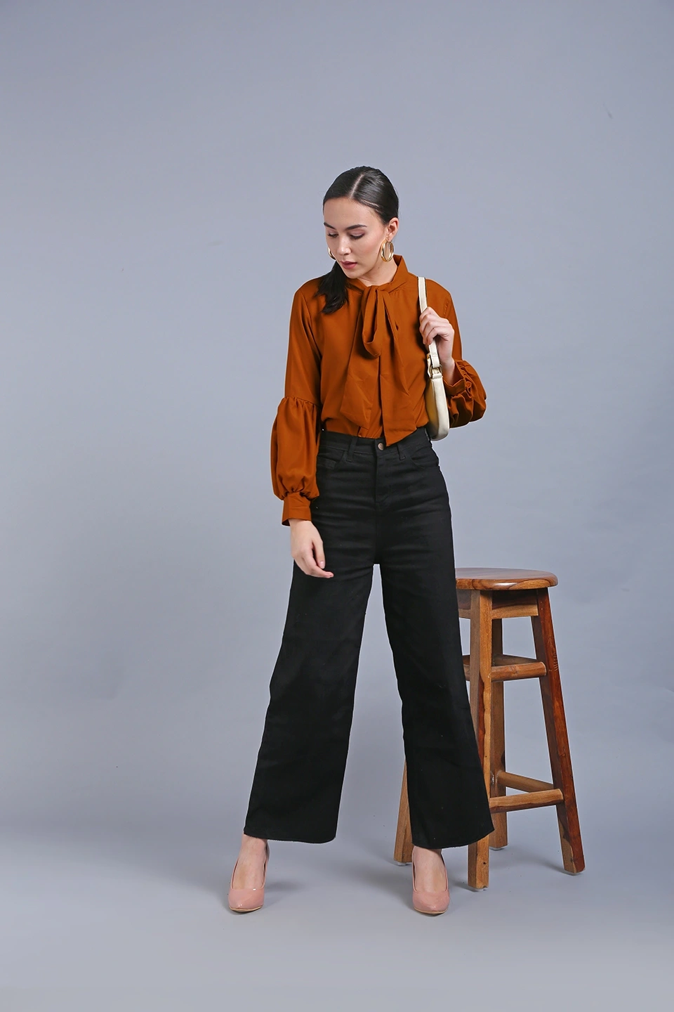 Puff Sleeve Top-Top1150