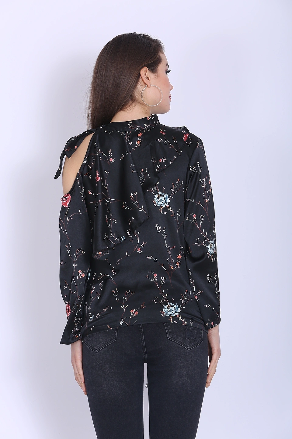 Glamorous Top-42 (XL)-Pink Flower-4