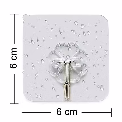 MULTIPURPOSE STRONG SMALL STAINLESS STEEL ADHESIVE WALL HOOKS-2