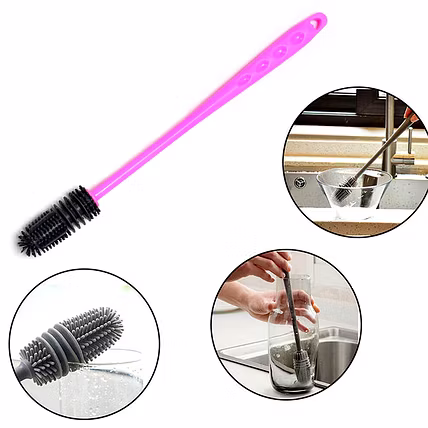 LONG BOTTLE CLEANING BRUSH FOR WASHING WATER BOTTLE, NARROW NECK CONTAINERS-3