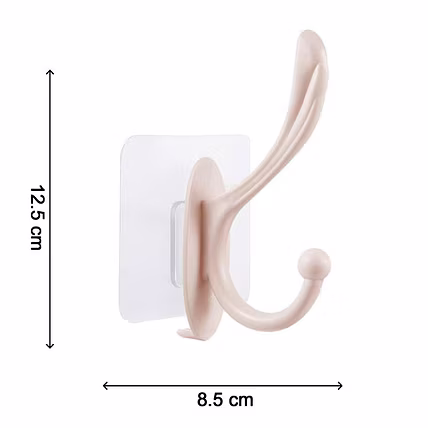 SELF ADHESIVE PLASTIC WALL HOOK FOR HOME-1