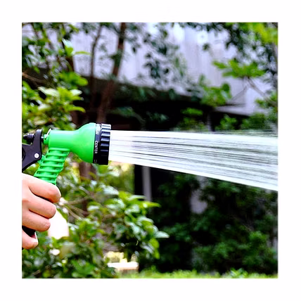 PLASTIC GARDEN HOSE NOZZLE WATER SPRAY GUN CONNECTOR TAP ADAPTER SET-1
