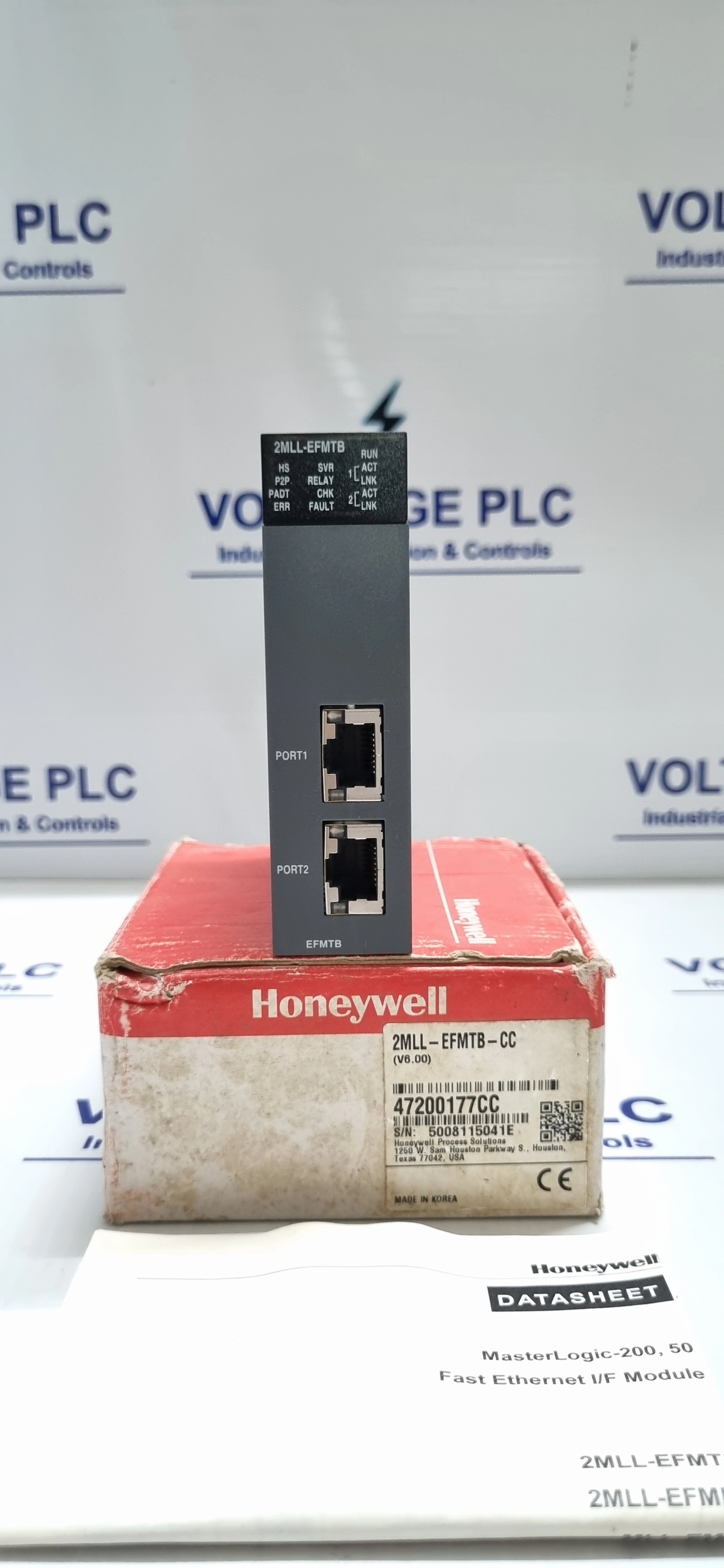 HONEYWELL 2MLL-EFMTB FAST ETHERNET MODULE ( V6.00 ) 2MLL-EFMTB-CC-5