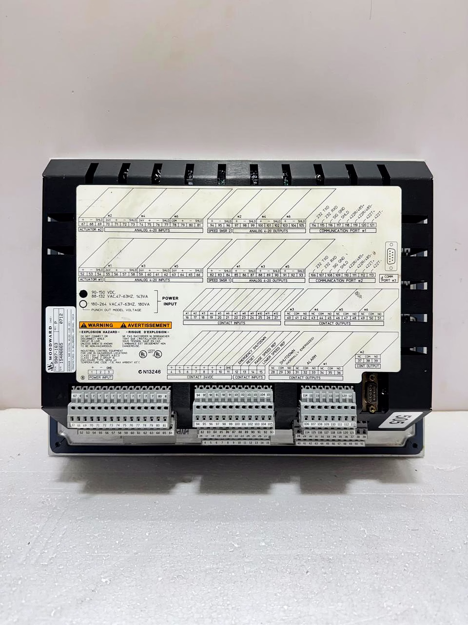 WOODWARD 505 TURBINE CONTROL 9907-163 DIGITAL GOVERNOR image 5