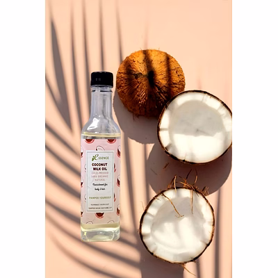 virgin cold-pressed coconut milk oil