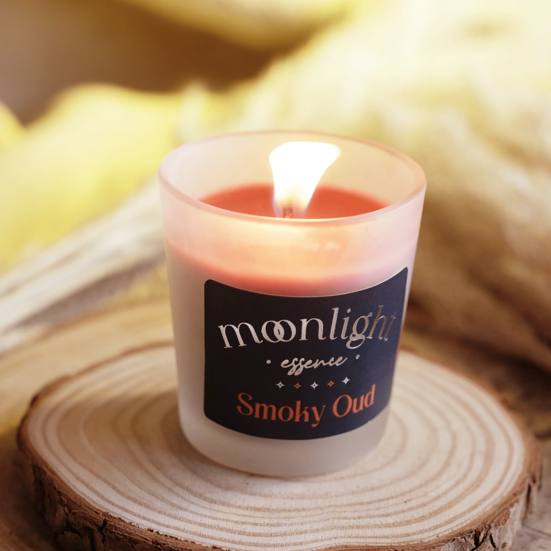 Moonlight Essence | Calm Down and Smoky Oud | Beautiful candles | 20 hours each-2