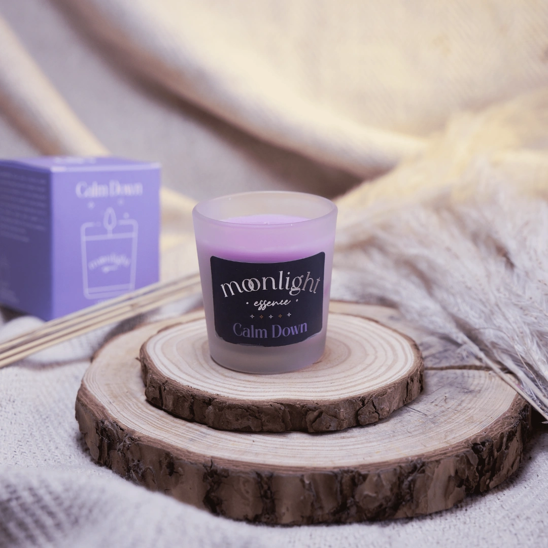 Moonlight Essence | Calm Down and Smoky Oud | Beautiful candles | 20 hours each-1