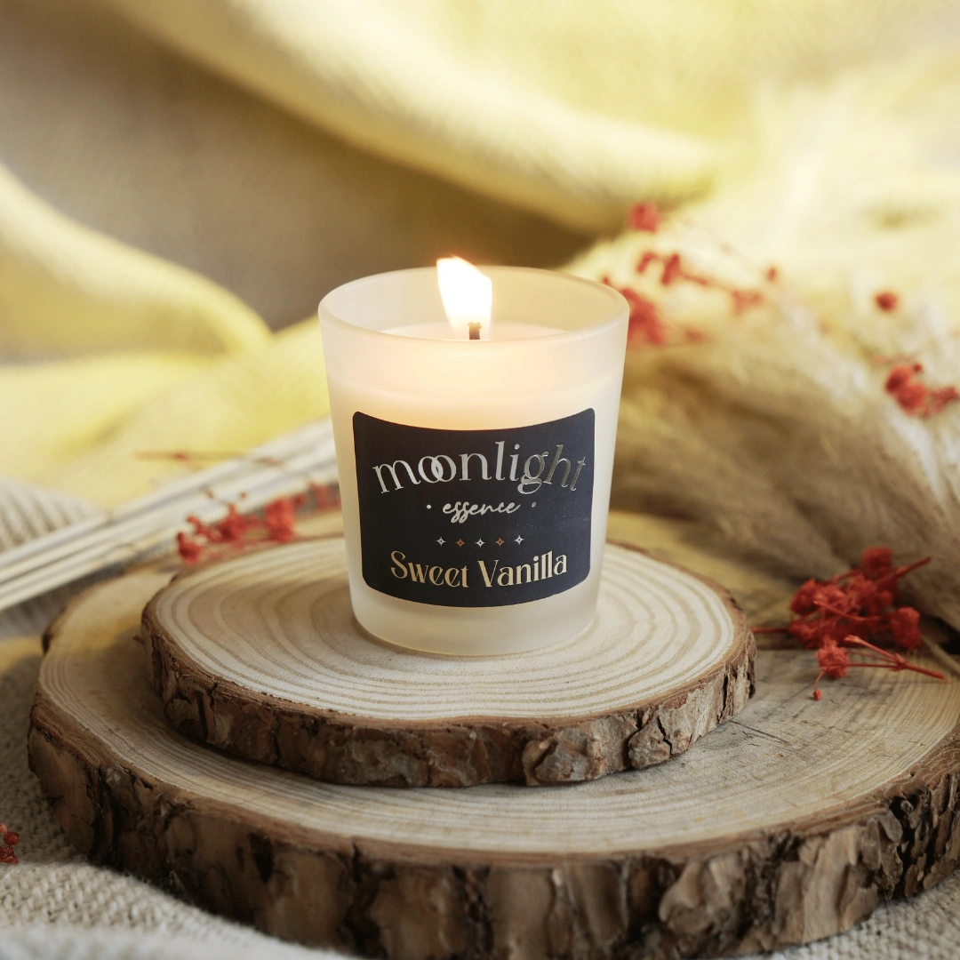 Moonlight Essence | Sweet Vanilla and Sunny Days | Beautiful candles | 20 hours each-1