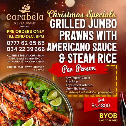 Grilled Jumbo Prawns with Americano Sauce &amp; Steam Rice-944731-9d4d7db0