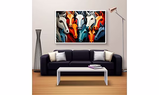 7 Horses Wall Art