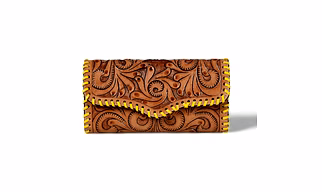 Leather hand Tooling Clutch Gifted