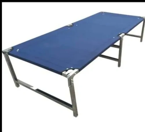 Heavy stainless steel folding bed-1