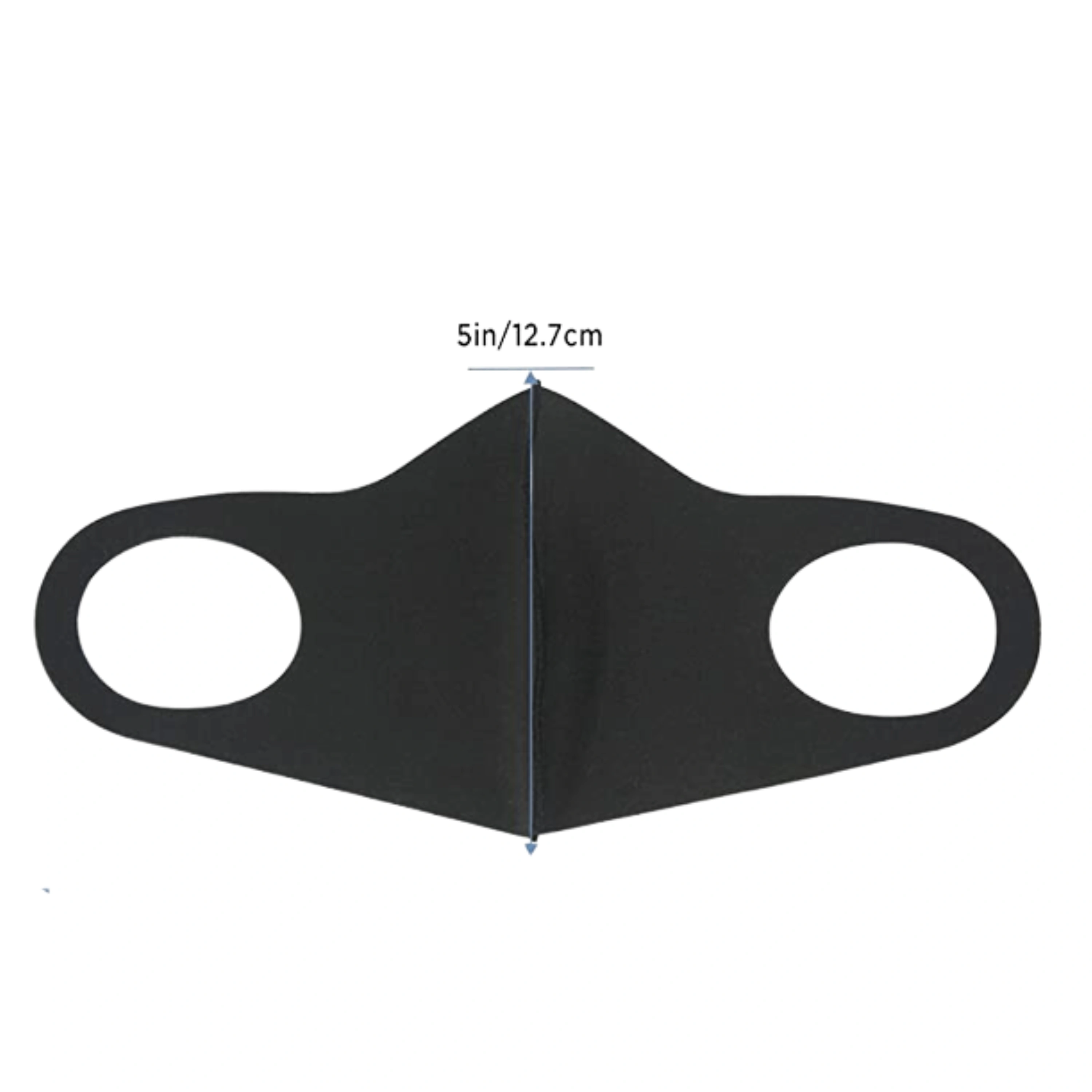 12 Pcs. Black Cloth Mask, Scuba Cotton Reuasble Anti Dust Pollution Masks Cloth Mask Cloth Mask-4