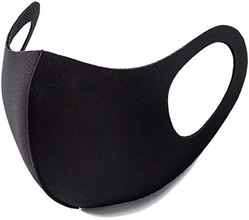 12 Pcs. Black Cloth Mask, Scuba Cotton Reuasble Anti Dust Pollution Masks Cloth Mask Cloth Mask-12370296