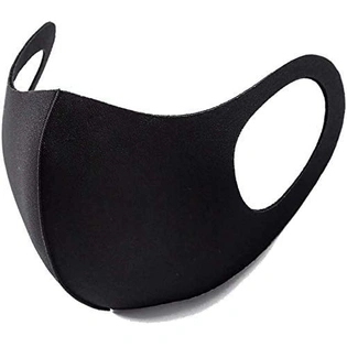 12 Pcs. Black Cloth Mask, Scuba Cotton Reuasble Anti Dust Pollution Masks Cloth Mask Cloth Mask