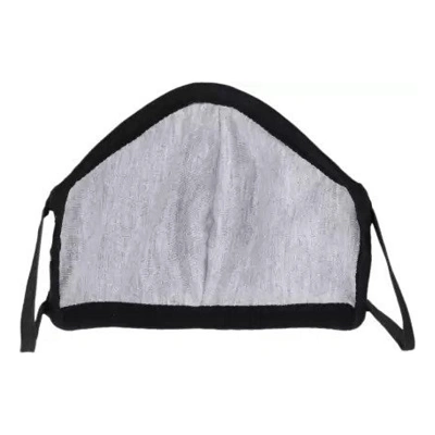 12 Pcs Black Cloth Mask With Melt Blown Fabric Layer 2 Ply-2