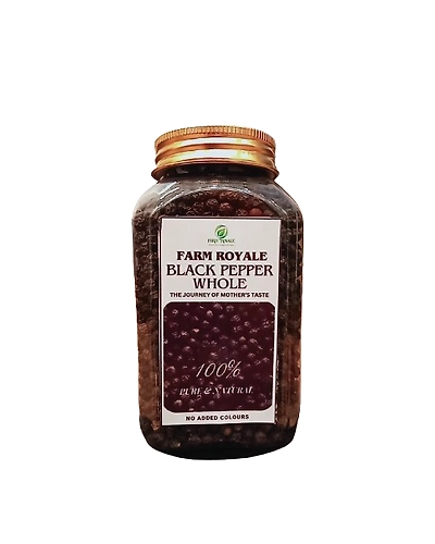 Farm Royale Premium Black Pepper/Kaali Mirch Whole - 200g-12382158