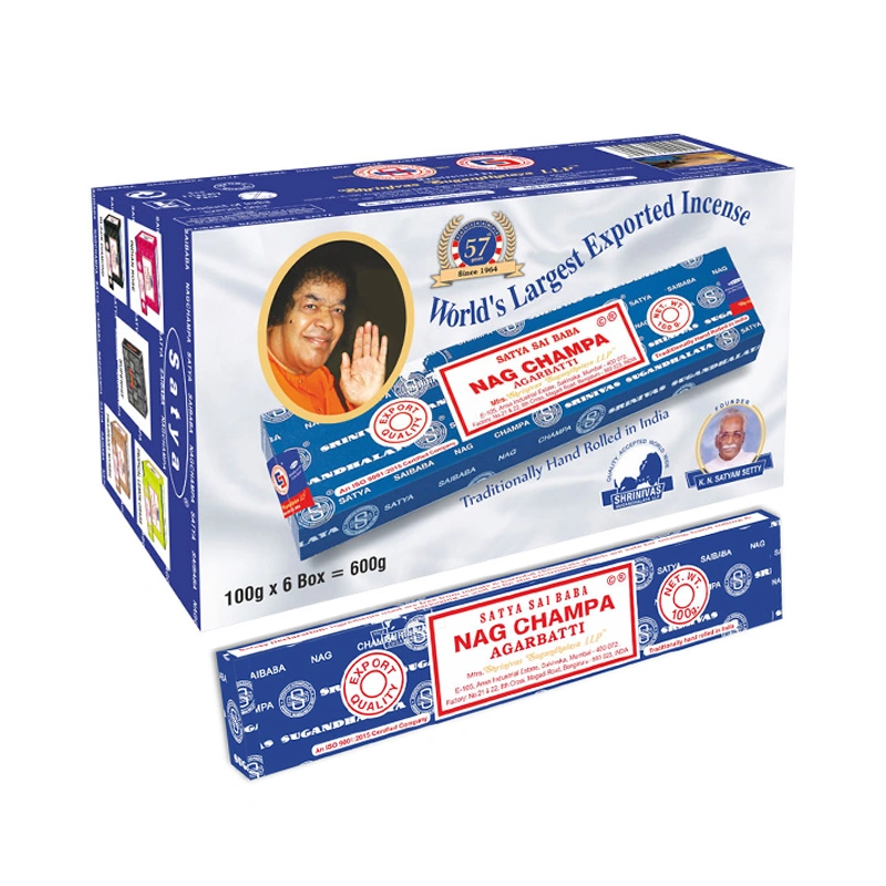 SATYA NAG CHAMPA INCENSE STICKS 50DZN(15G*12*50BOX)FULL CARTON-12385114