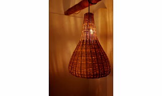 Bamboo pendant woven
