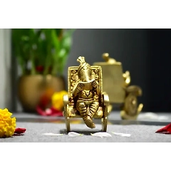 Lord GANESHA BOOK READING AT CHAIR for Home Décor