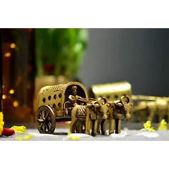 2 BULLOCK CART WITH HUT for Home Decor