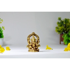 Brass Ganesh Idol Statue