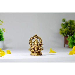 Brass Ganesh Idol Statue