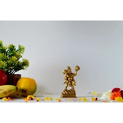 Hanuman With Sanjeevani Parvat Brass Idol