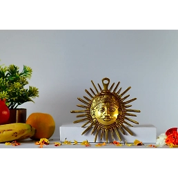 Surya Bhagwan Wall Hanging Lord Sun Idol Suraj Murti Statue