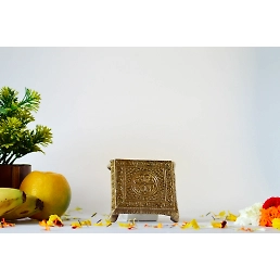 Brass Rectangle Chowki/ Chakla
