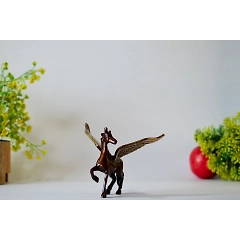 Brass Flying Angel Horse
