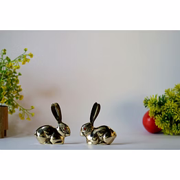 snovaz brass rabbit figurine