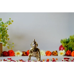 Brass Laddu Gopal Idol kanha