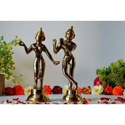 rass Radha Krishna Statue Pair