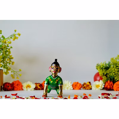 snovaz goddess radha kishori balpan color statue