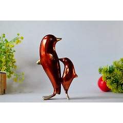 Brass Dolphin Fish Statue