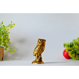 Brass Owl Decor Showpiece