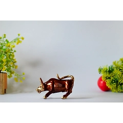 Street Bull Copper Statue of Bull Brass Sculpture
